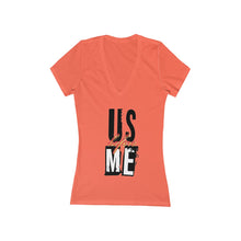 Women's Jersey Short Sleeve Deep V-Neck Tee
