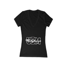 Women's Jersey Short Sleeve Deep V-Neck Tee