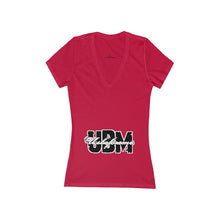 Women's Jersey Short Sleeve Deep V-Neck Tee