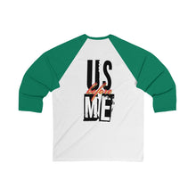 Unisex 3/4 Sleeve Baseball Tee