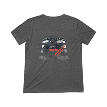 Unisex Triblend Short Sleeve V-Neck Tee