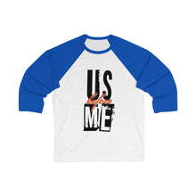 Unisex 3/4 Sleeve Baseball Tee
