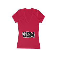Women's Jersey Short Sleeve Deep V-Neck Tee