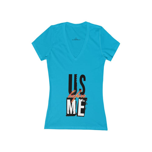 Women's Jersey Short Sleeve Deep V-Neck Tee