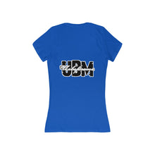 Women's Jersey Short Sleeve Deep V-Neck Tee