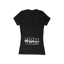 Women's Jersey Short Sleeve Deep V-Neck Tee