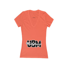 Women's Jersey Short Sleeve Deep V-Neck Tee