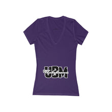 Women's Jersey Short Sleeve Deep V-Neck Tee