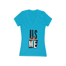Women's Jersey Short Sleeve Deep V-Neck Tee