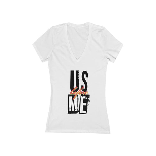Women's Jersey Short Sleeve Deep V-Neck Tee