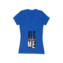 Women's Jersey Short Sleeve Deep V-Neck Tee