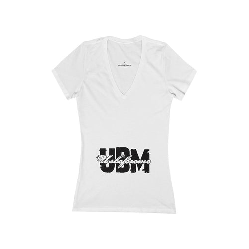 Women's Jersey Short Sleeve Deep V-Neck Tee