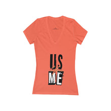 Women's Jersey Short Sleeve Deep V-Neck Tee