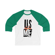 Unisex 3/4 Sleeve Baseball Tee