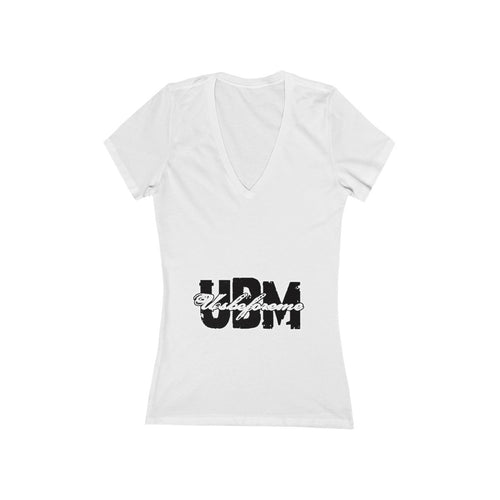 Women's Jersey Short Sleeve Deep V-Neck Tee